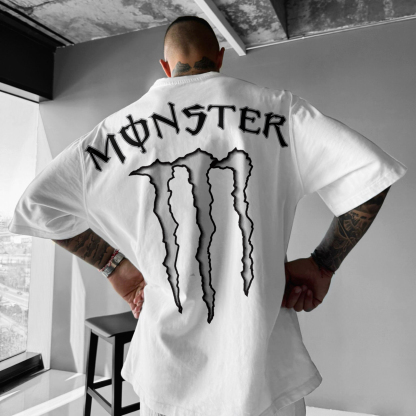 Unisex Casual Oversized Racing Print T-Shirt