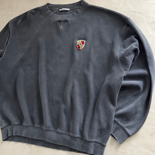 Unisex Vintage Machine Embroidered Racing Loose Sweatshirt