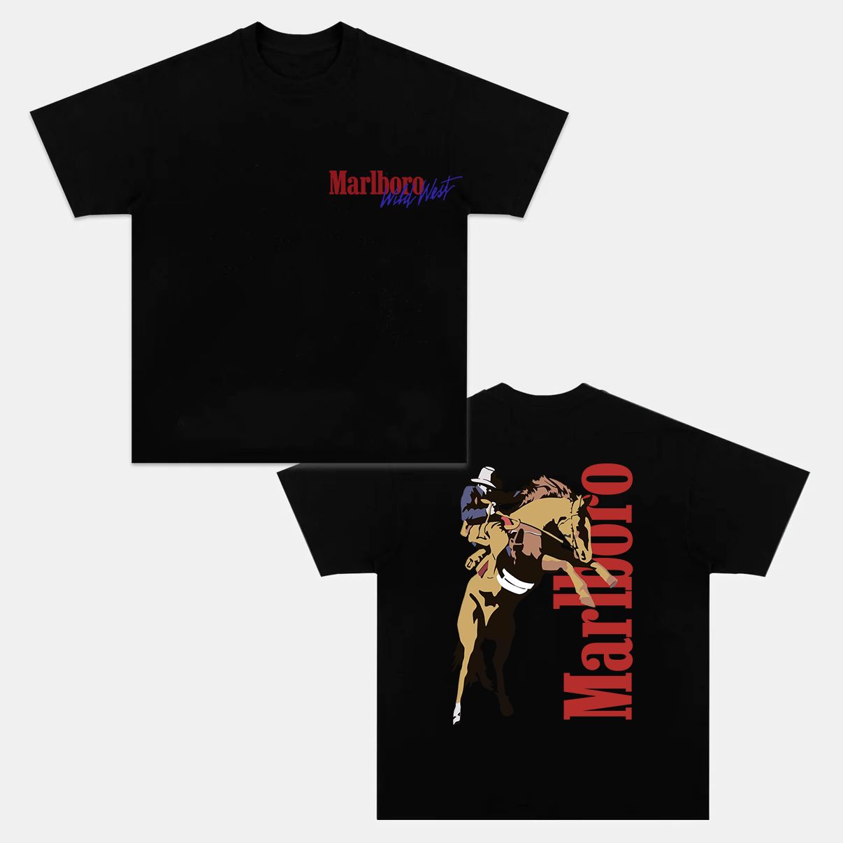 Cowboy Graphic Print T-shirt