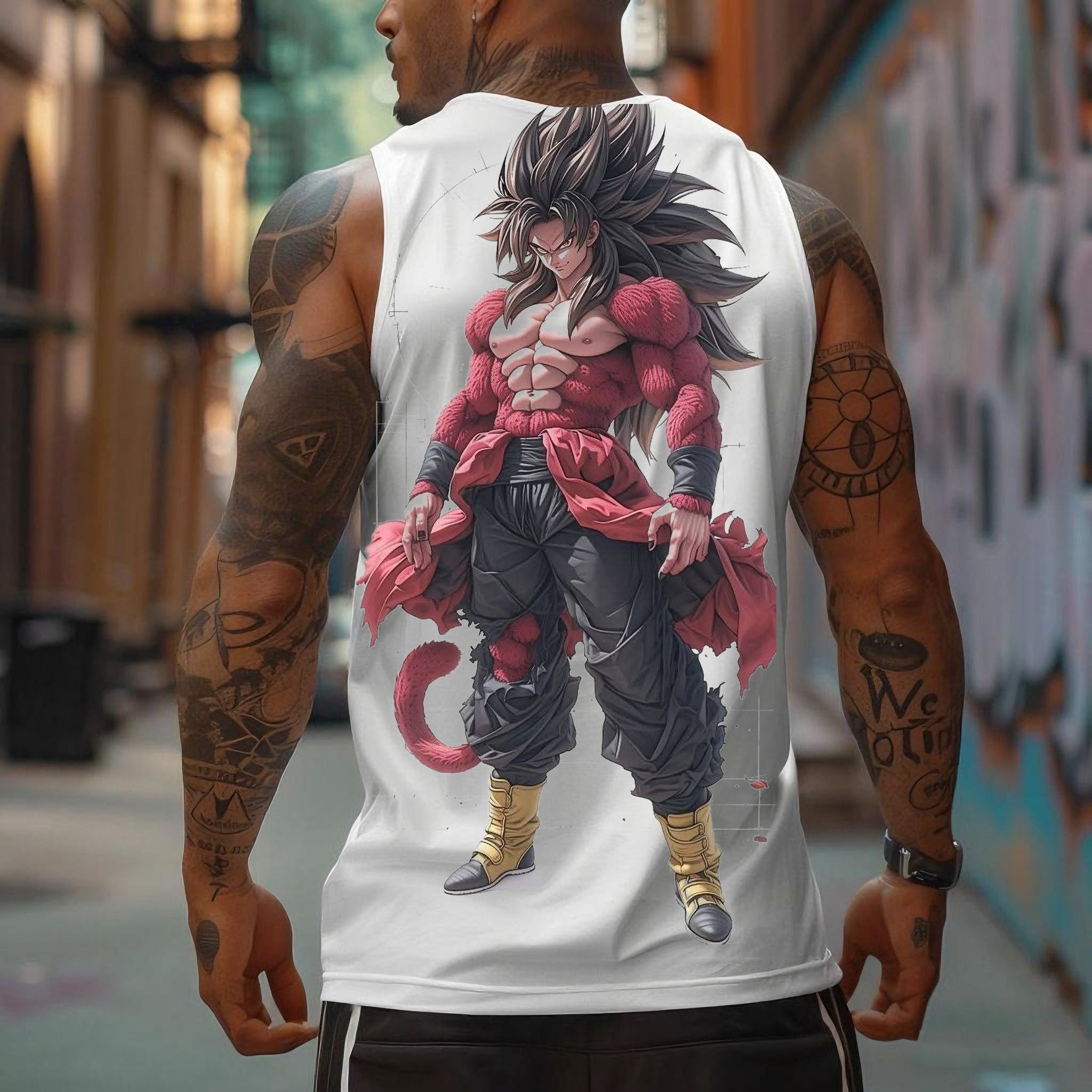 Unisex Anime Sleeveless Tank Top