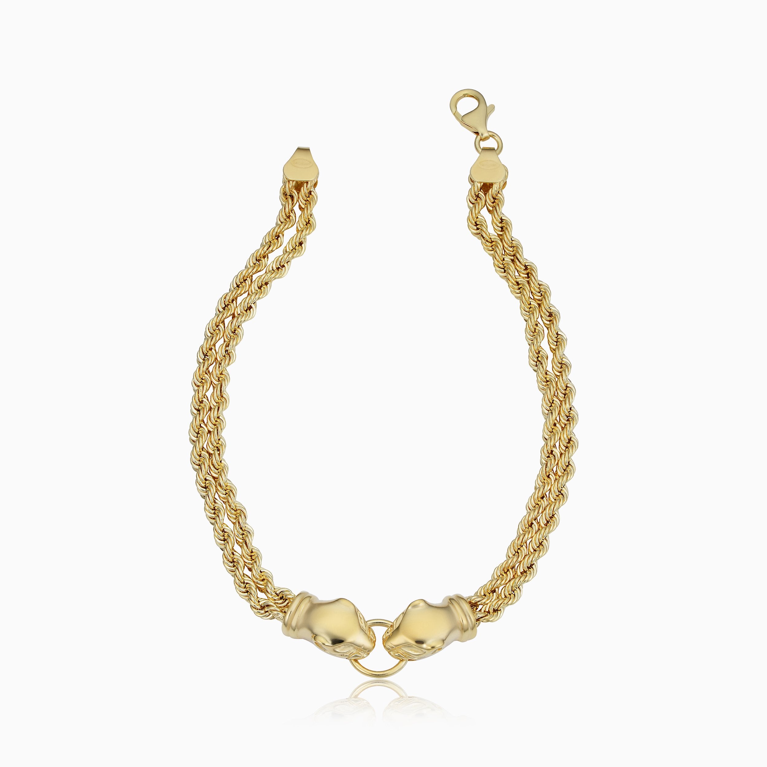 Rock Panther Head Bracelet