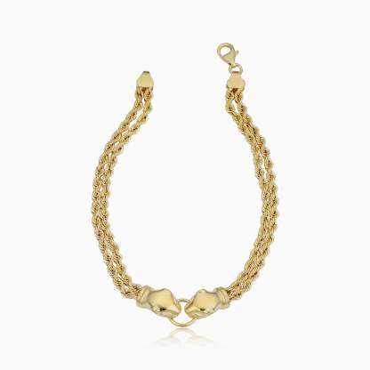 Rock Panther Head Bracelet