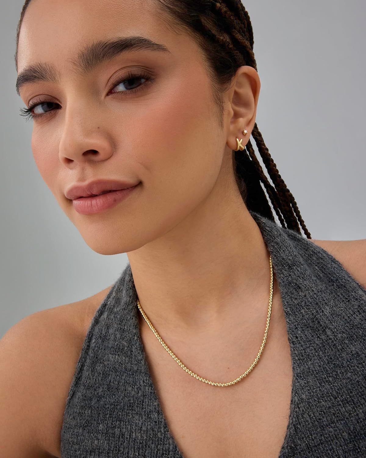 14K Gold Bead Chain Necklace – Minimal Elegance, Timeless Shine