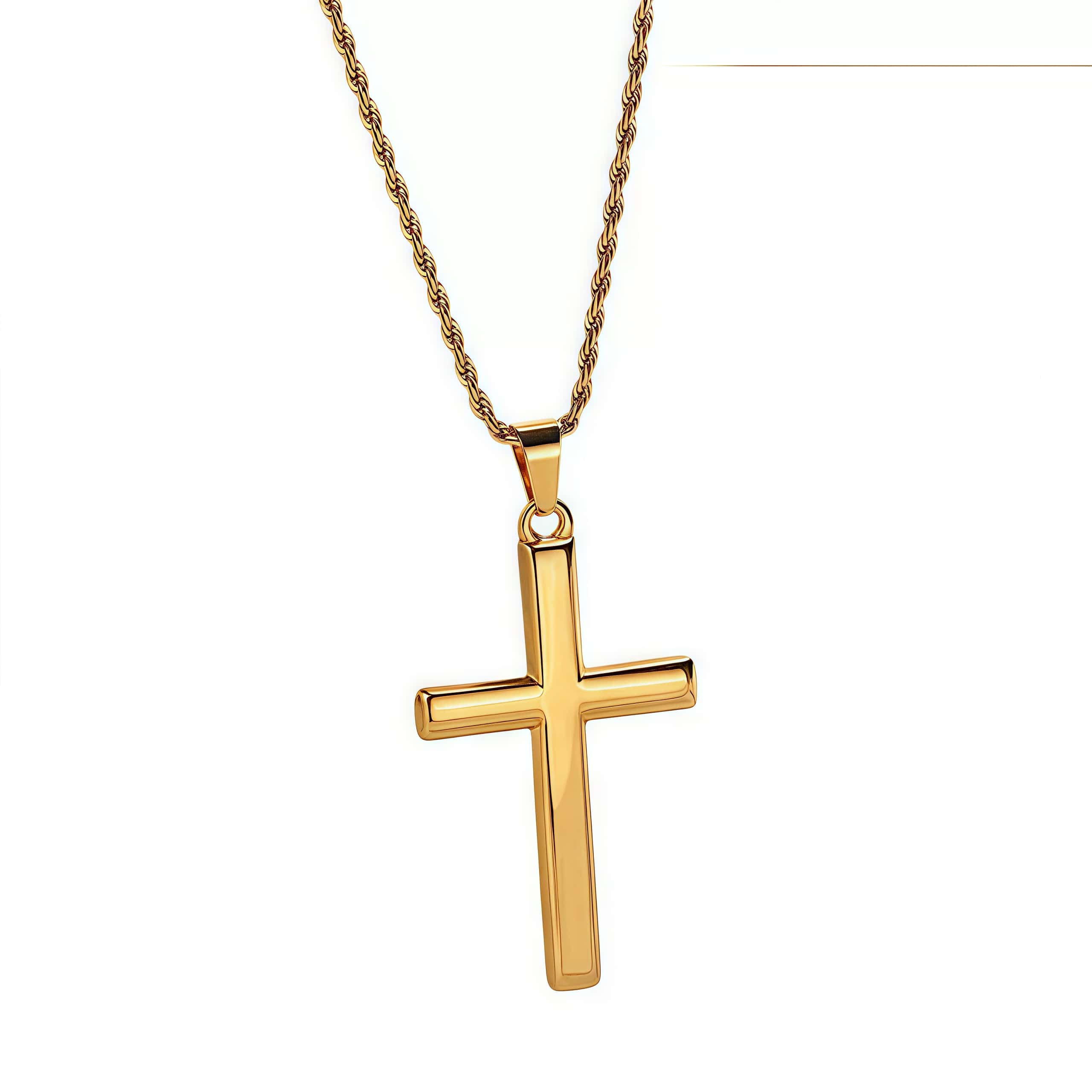 14K Gold Cross Pendant Necklace – A Timeless Symbol of Faith & Love