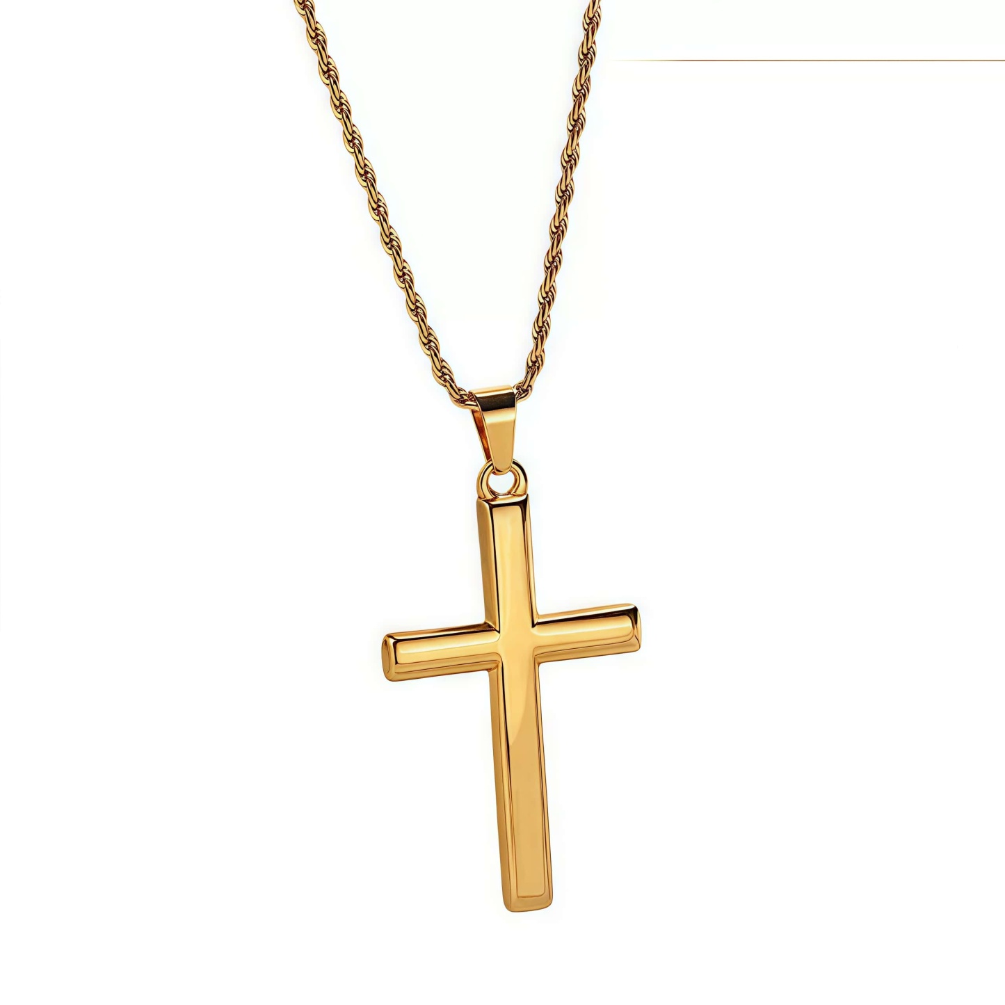 14K Gold Cross Pendant Necklace – A Timeless Symbol of Faith & Love