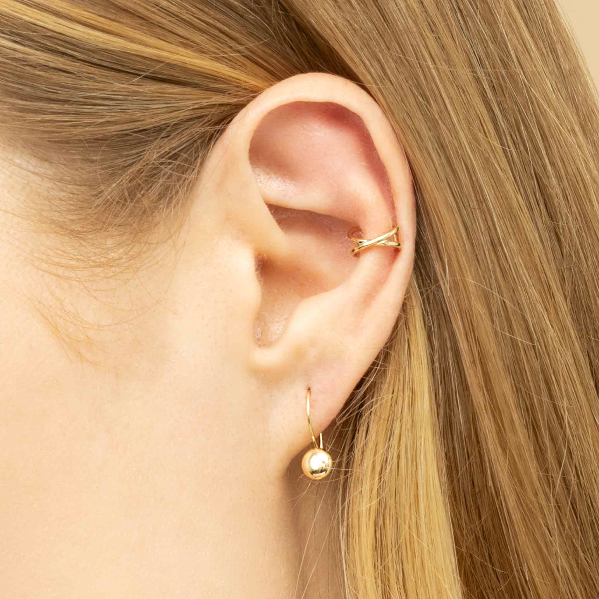 Buttoned Up Drop Earrings