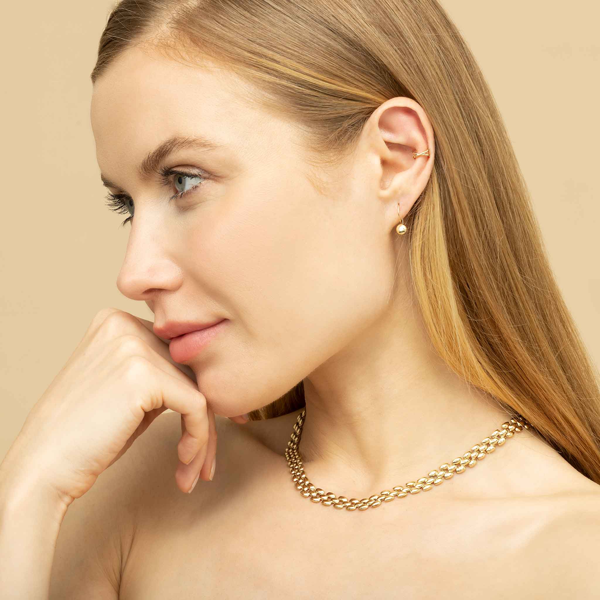 Buttoned Up Drop Earrings