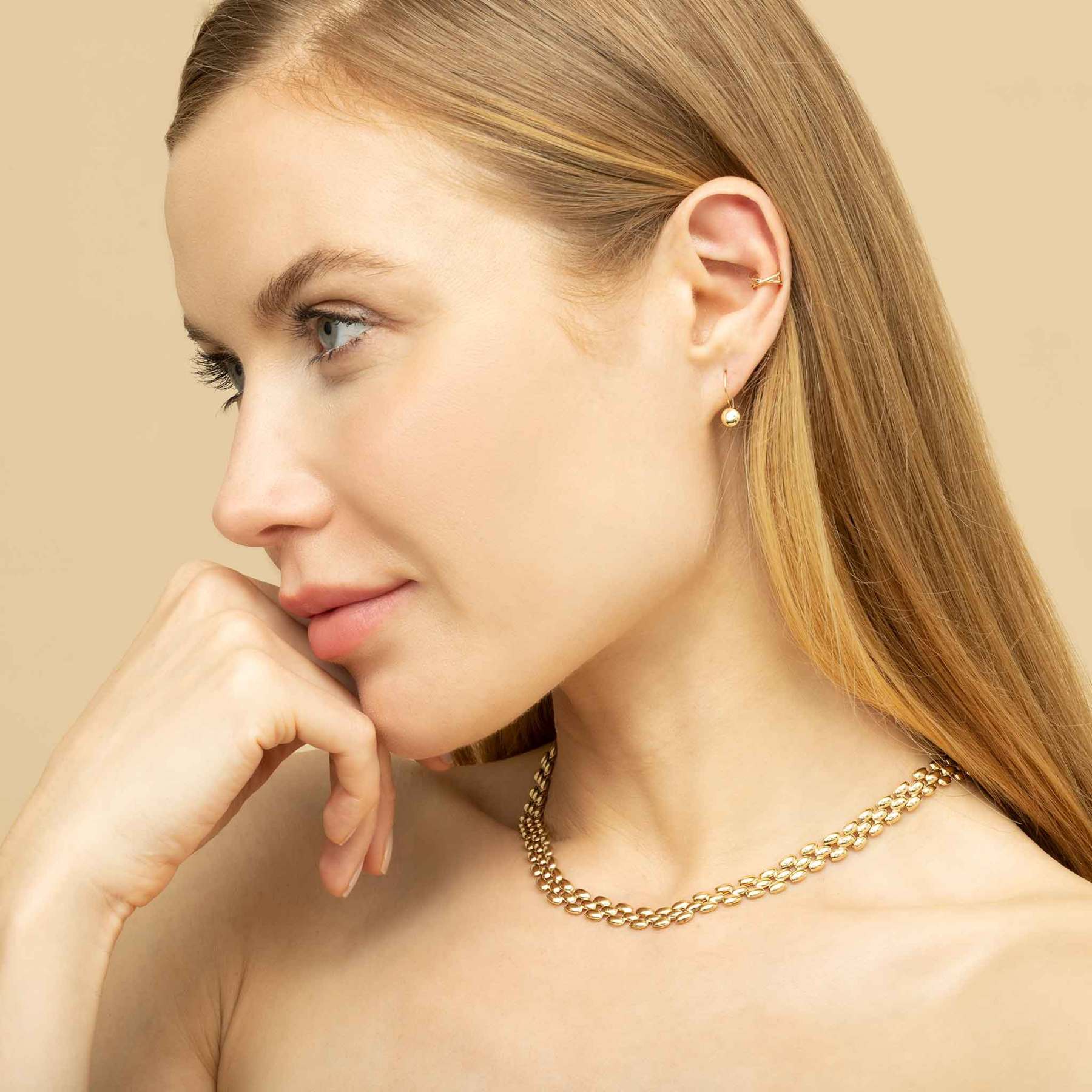 Buttoned Up Drop Earrings