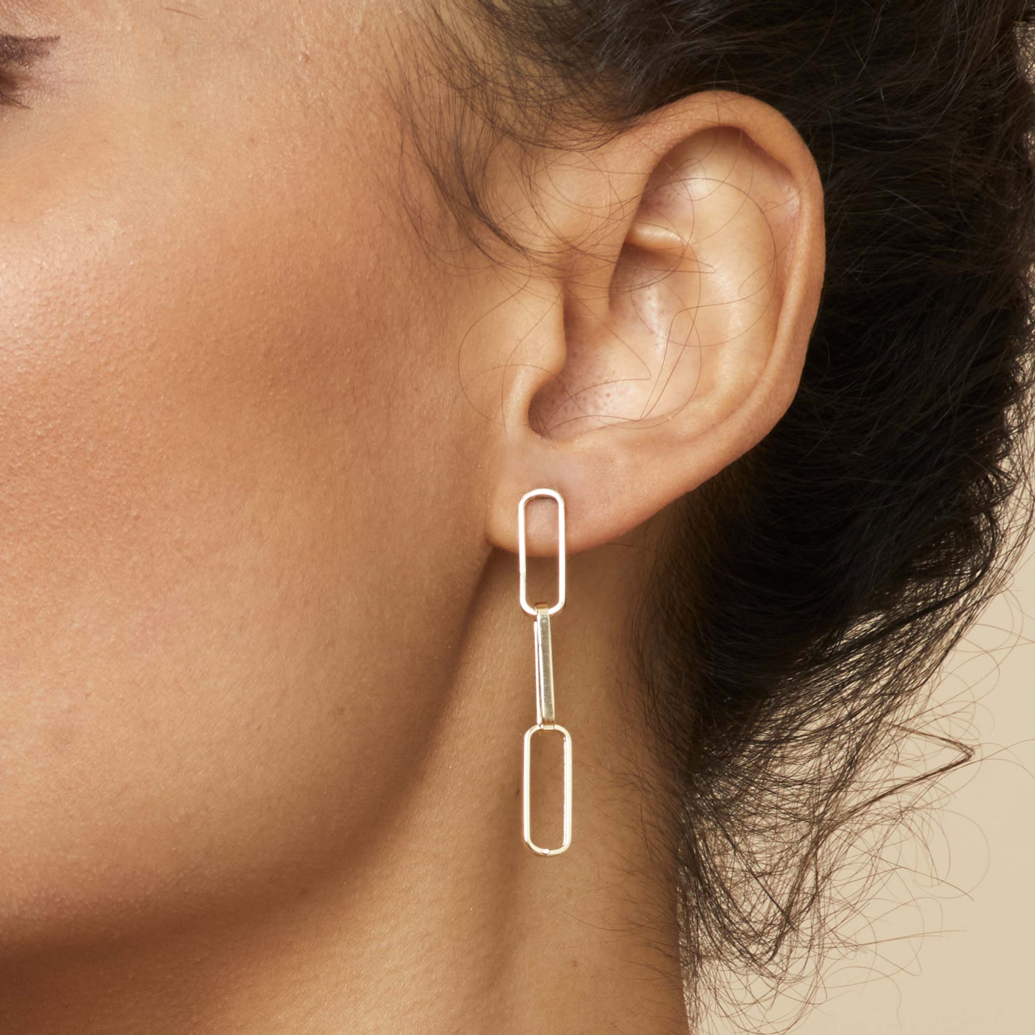 Venice Link Bold Drop Earrings