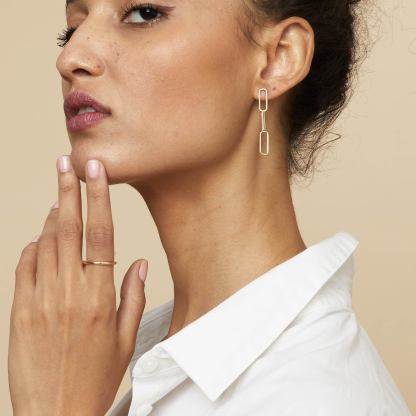 Venice Link Bold Drop Earrings