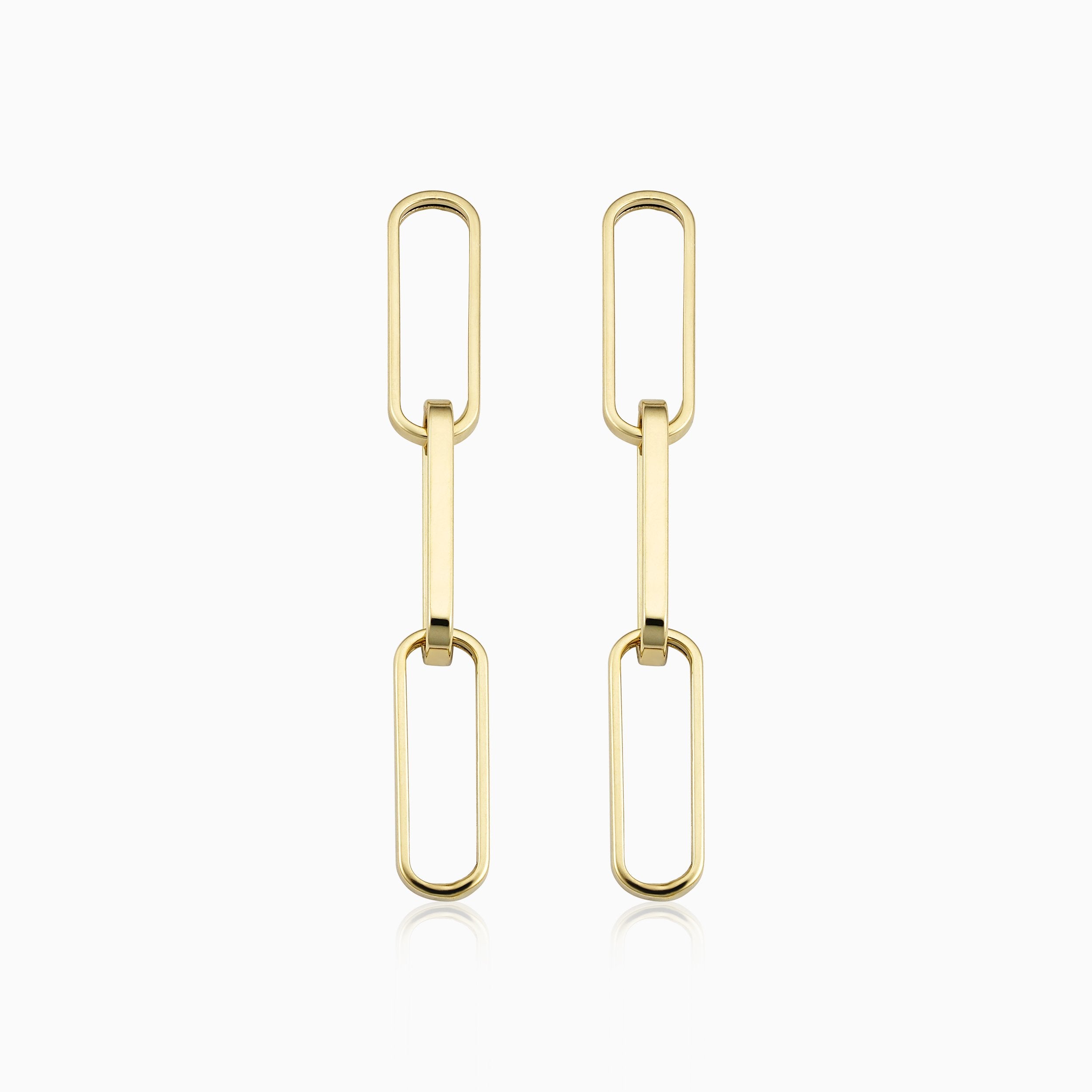 Venice Link Bold Drop Earrings