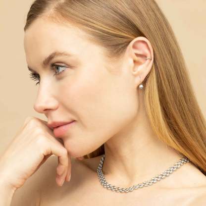 Buttoned Up Drop Earrings