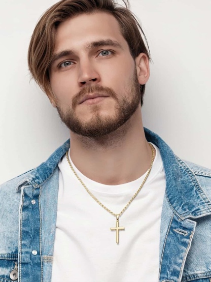 14K Gold Cross Pendant Necklace – A Timeless Symbol of Faith & Love