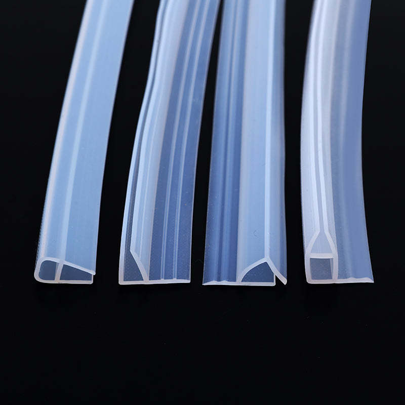 U. F, H, corner type glass door sealing strip, frameless glass shower door, door bottom/corner side sealing strip sealing rubber