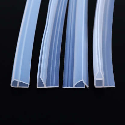 U. F, H, corner type glass door sealing strip, frameless glass shower door, door bottom/corner side sealing strip sealing rubber