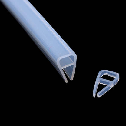 U. F, H, corner type glass door sealing strip, frameless glass shower door, door bottom/corner side sealing strip sealing rubber