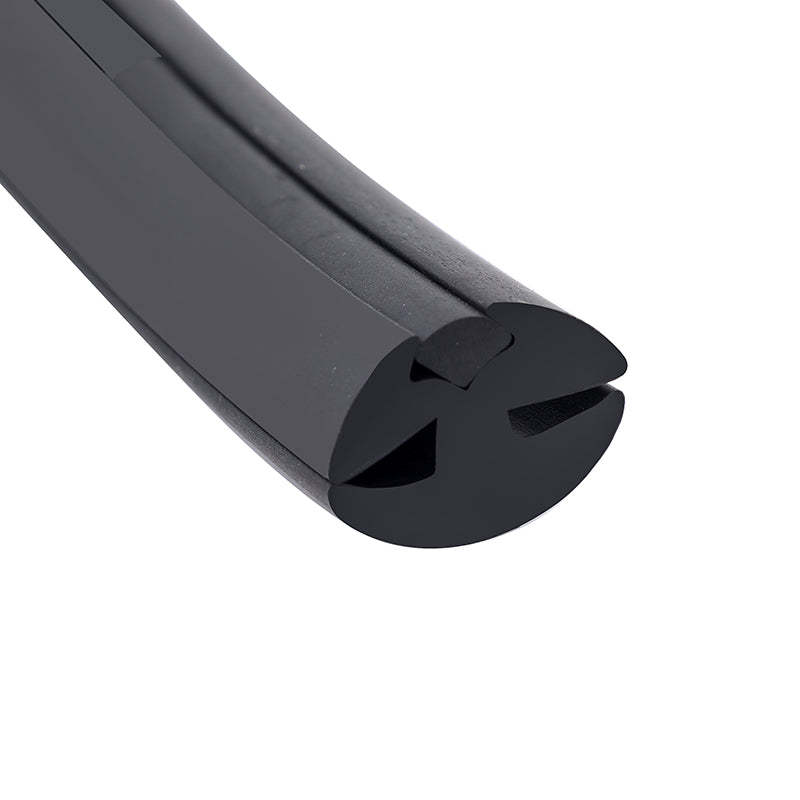 Foam three port soundproof hole silicone sealing strip, suitable for glass curtain walls, high-voltage cabinets, shower rooms, machinery, and automobiles