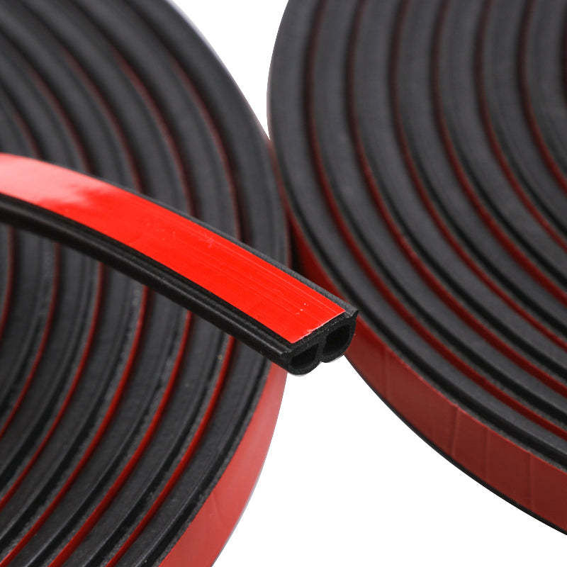 Car door rubber sealing strip, universal B-type self-adhesive adhesive strip, car window soundproof door sealing strip
