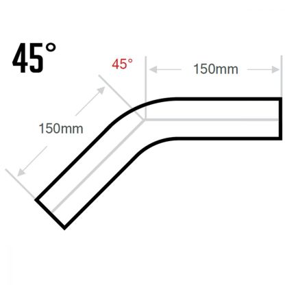 High quality factory Silicone Hose 45 Degree Elbow Reducer