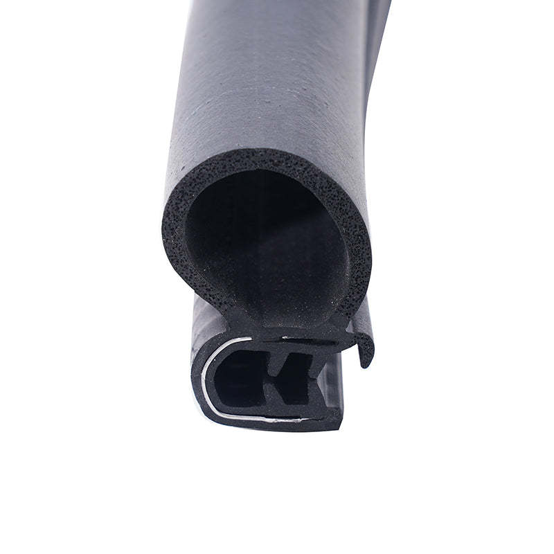 Automotive steel strip U door rubber edge trim, universal edge protection for automotive weatherstripping, suitable for campers, trucks, SUVs, and RVs