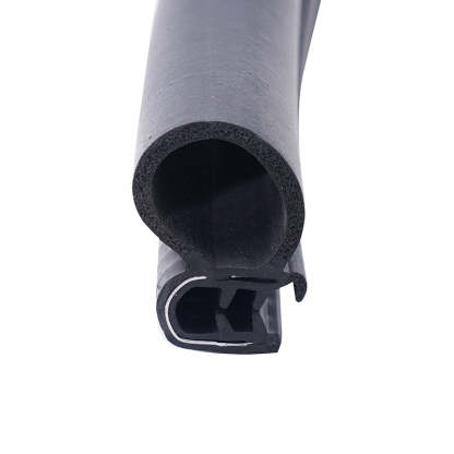 Automotive steel strip U door rubber edge trim, universal edge protection for automotive weatherstripping, suitable for campers, trucks, SUVs, and RVs
