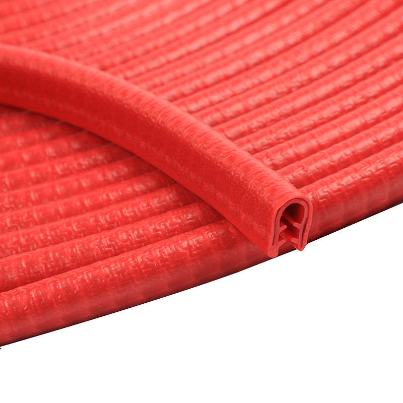 U-shaped groove rubber car weatherstrip with strip steel door edge sealing strip