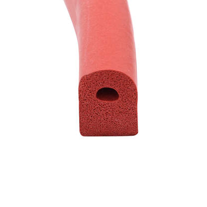 Silicone foam sealing strip, high-density solid sponge rubber sealing strip, used to seal gaps and block insulation