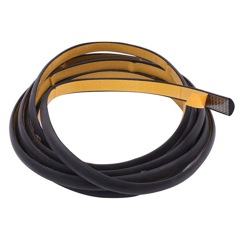 Semi circular sound insulation foam insulating tape High density weatherstrip Self adhesive sealing strip