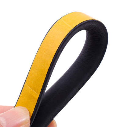 Semi circular sound insulation foam insulating tape High density weatherstrip Self adhesive sealing strip