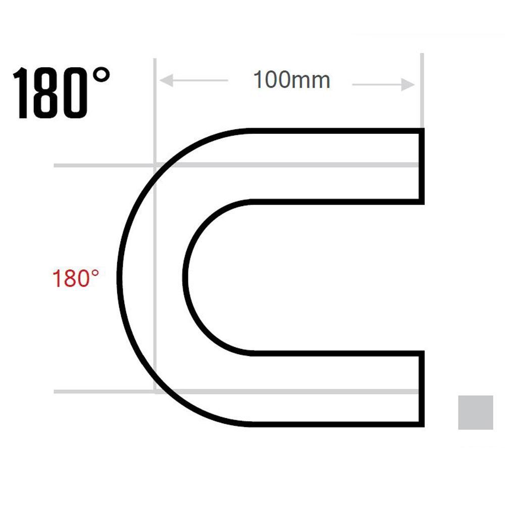 High quality factory silicone hose 180 degree elbow