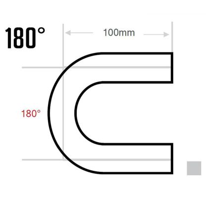 High quality factory silicone hose 180 degree elbow