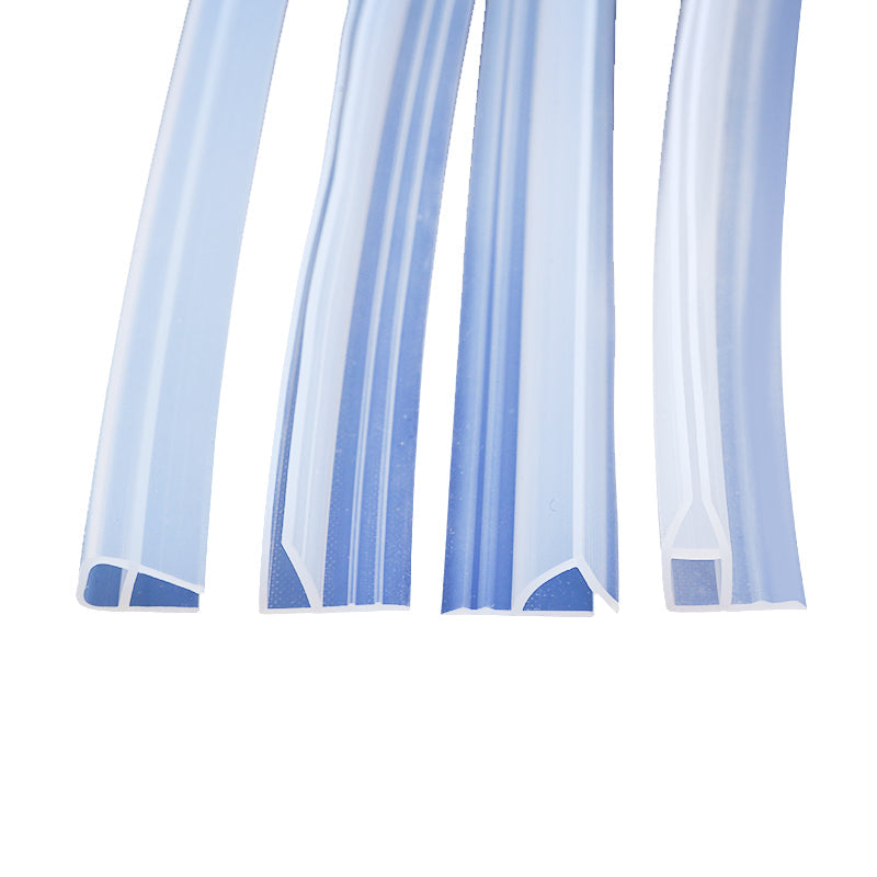 U. F, H, corner type glass door sealing strip, frameless glass shower door, door bottom/corner side sealing strip sealing rubber