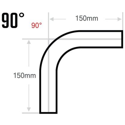 High quality factory silicone hose 90 degree elbow