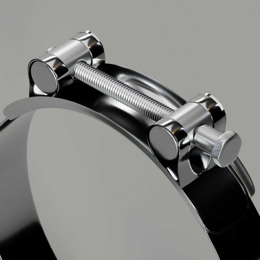 High quality silicone hose fittings clamps T-bolt hose clamps heavy duty