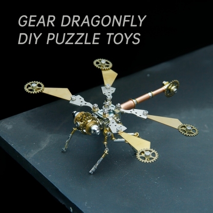 3D Metal Puzzle Assembly Model Toy Gear Dragonfly