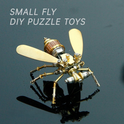 Puzzle Ornament Little Fly Metal Steampunk