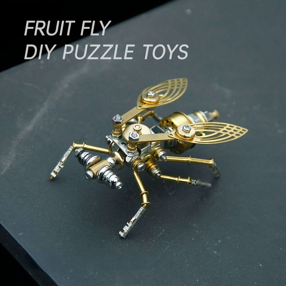 3D Metal Puzzle Model Fruit Fly DIY Creative and Fun Steampunk