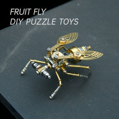 3D Metal Puzzle Model Fruit Fly DIY Creative and Fun Steampunk