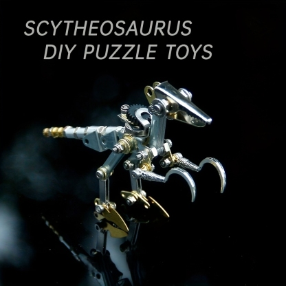 3D Metal Puzzle Steampunk Scythe Dragon DIY Steampunk