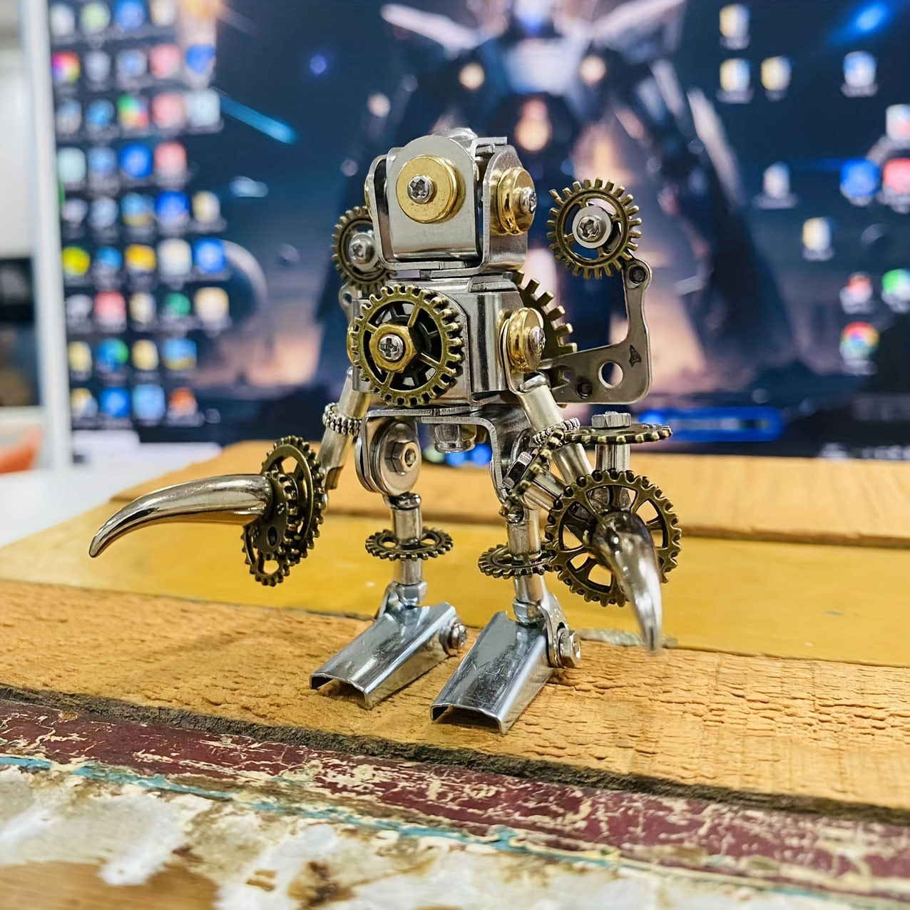 3D Metal Puzzle Steampunk Mechanical Robot Figurine