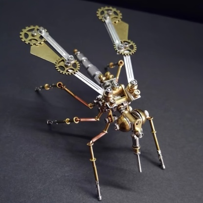 Steampunk Mechanical Mosquito Metal Puzzle