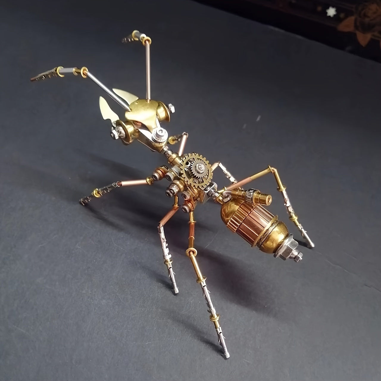 Steampunk Mechanical Ant Metal Assembly Puzzle