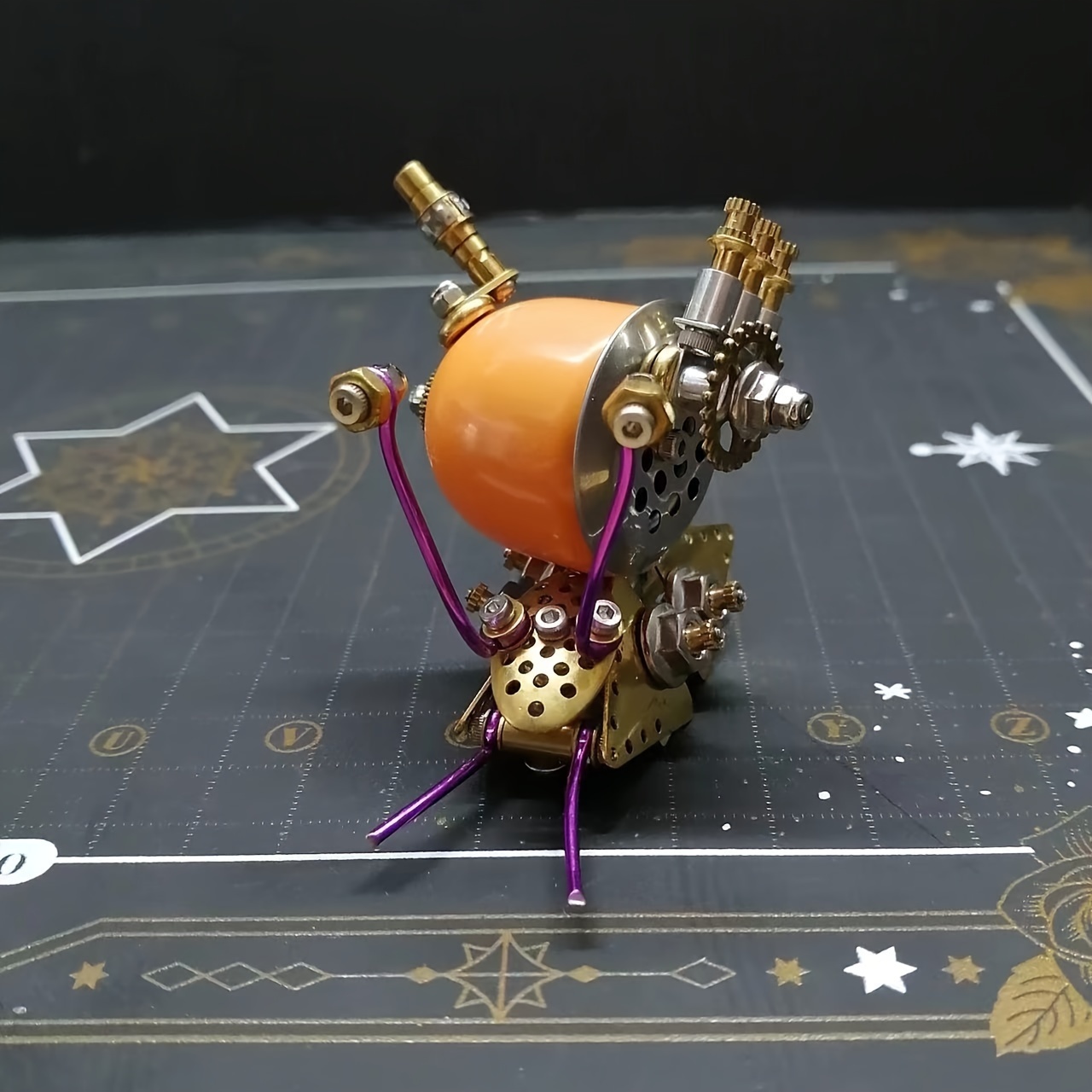 3D Metal Puzzle Mechanical Jumping Spider Steampunk
