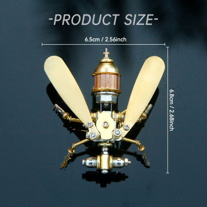 Puzzle Ornament Little Fly Metal Steampunk