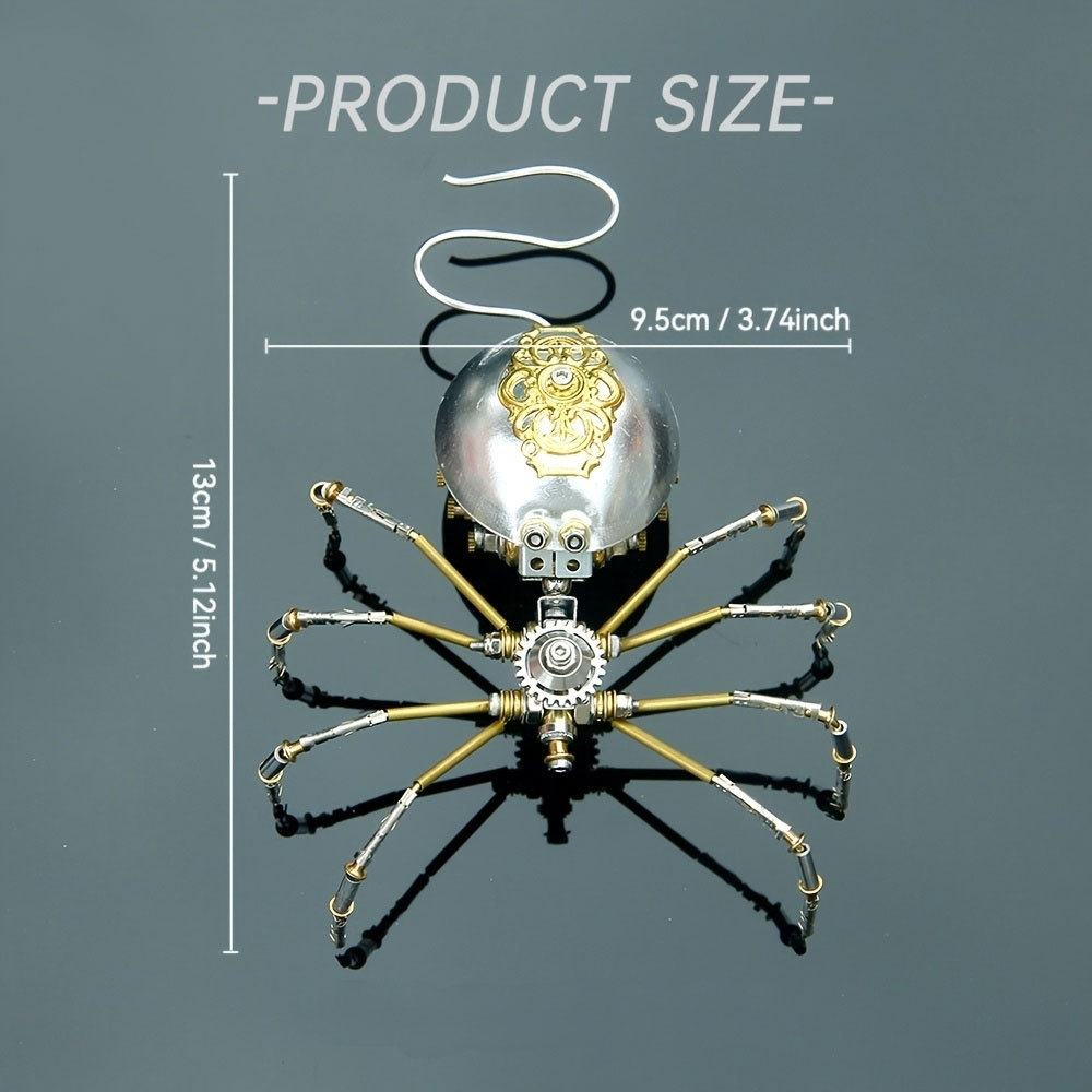 Metal Puzzle 3D Long-tailed Spider Handmade DIY Ornament