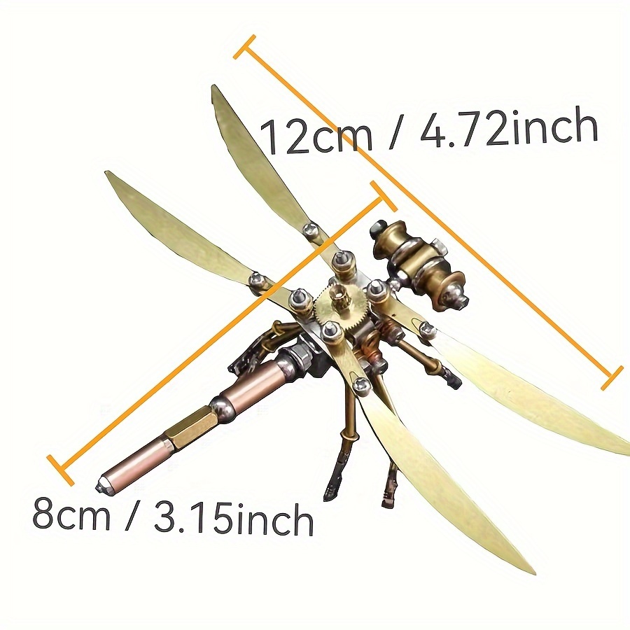 3D Metal Dragonfly Puzzle Model Kit