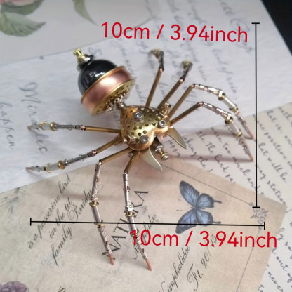 3D Metal Puzzle Mechanical Jumping Spider Steampunk 