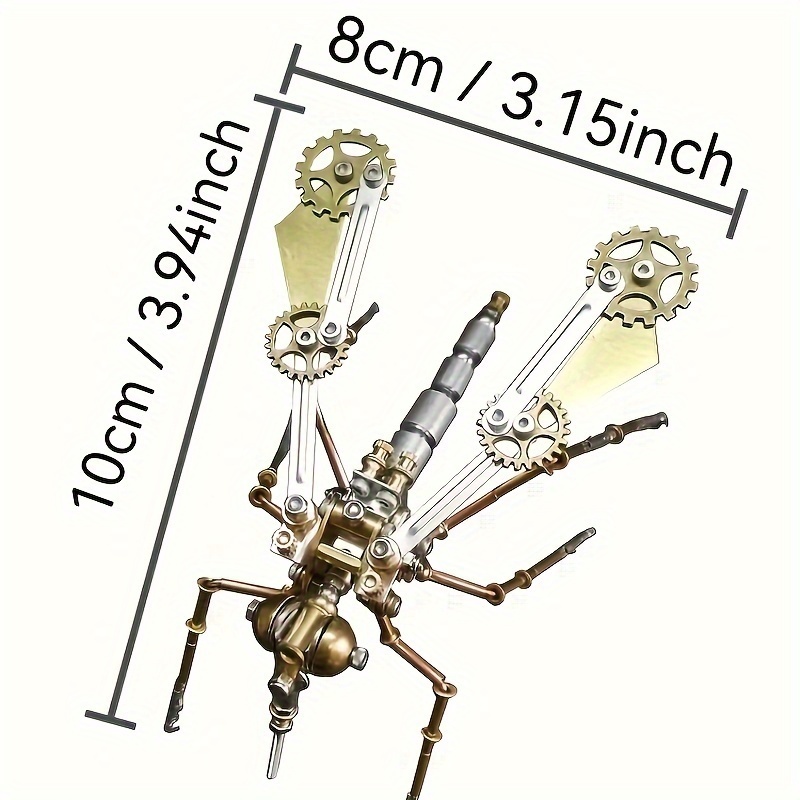 Steampunk Mechanical Mosquito Metal Puzzle