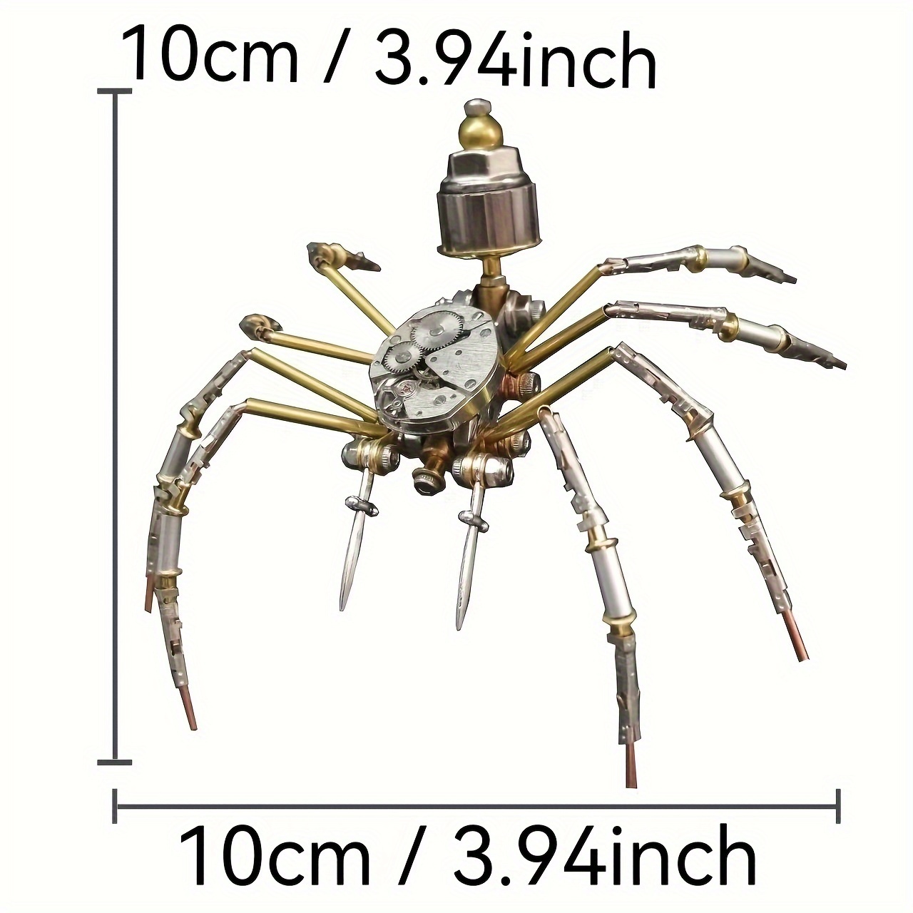 3D Metal Puzzle Spider Watch Movement DIY Kit