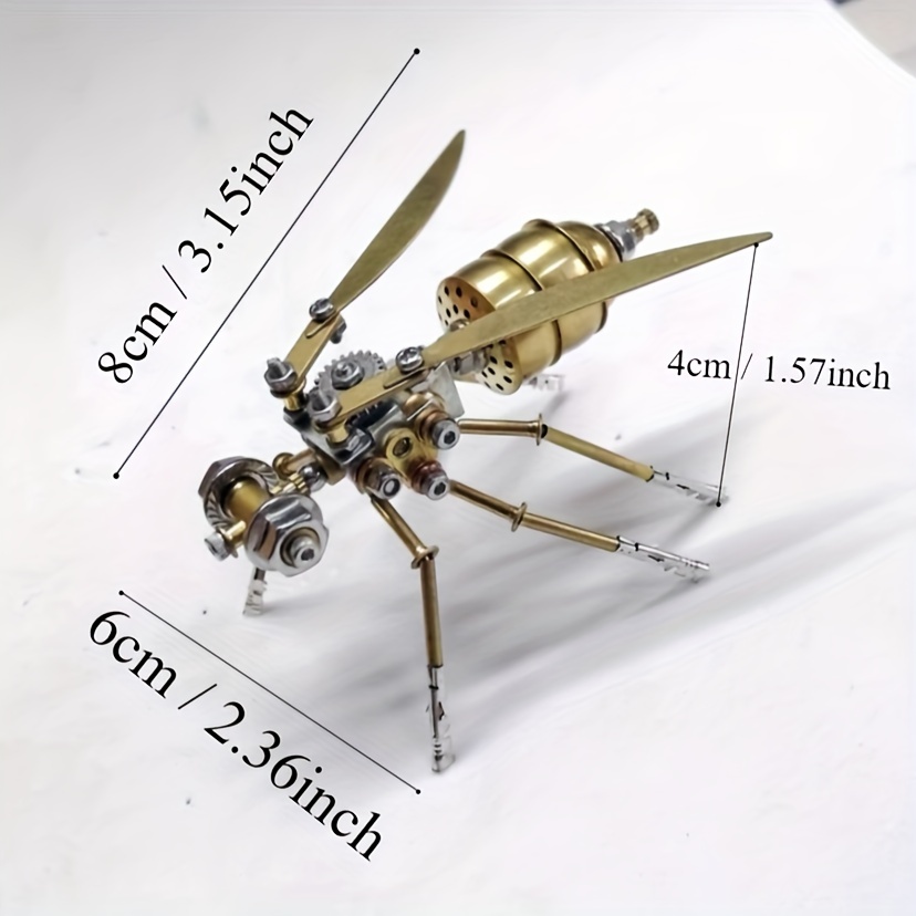 3D Golden Bumblebee DIY Metal Puzzle